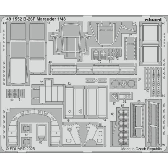 B-26F Marauder ICM, 1/48 - Eduard Accessories 491552