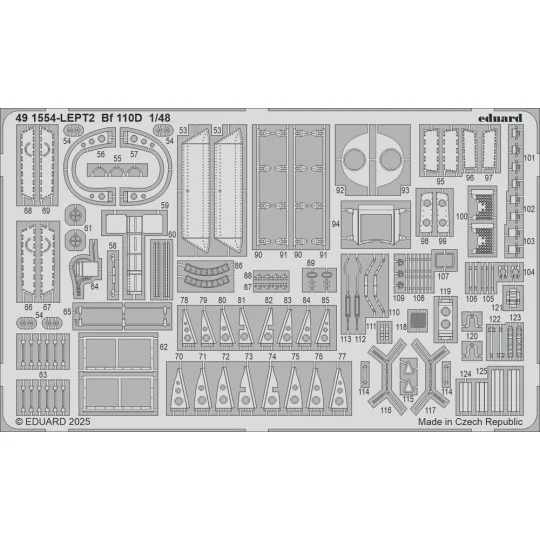 Bf 110D EDUARD, 1/48 - Eduard Accessories 491554