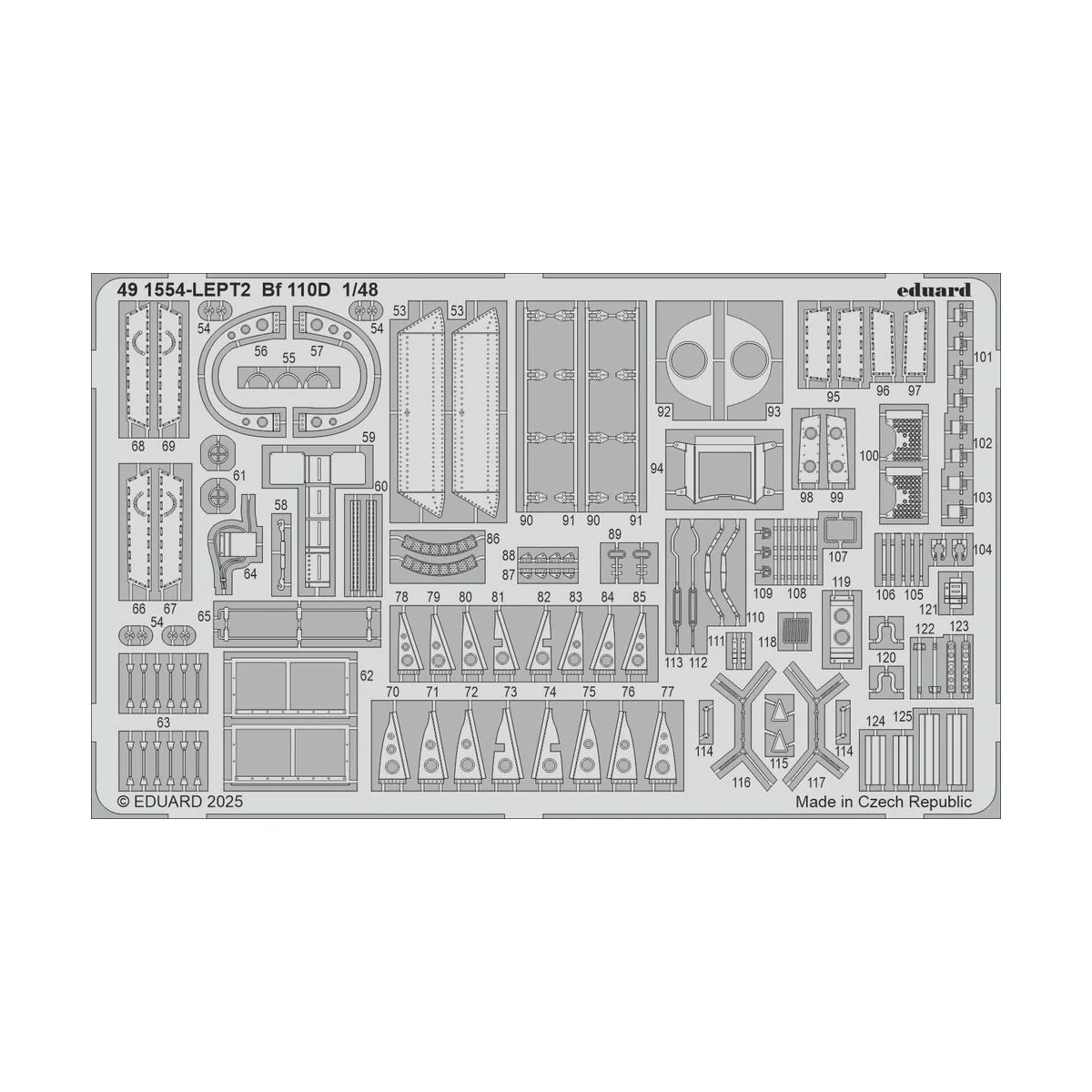 Bf 110D EDUARD, 1/48 - Eduard Accessories 491554