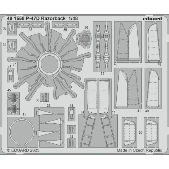 P-47D Razorback for Miniart - Eduard Accessories 491558