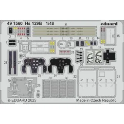 Hs 129B for Takom, 1/48 - Eduard Accessories 491560