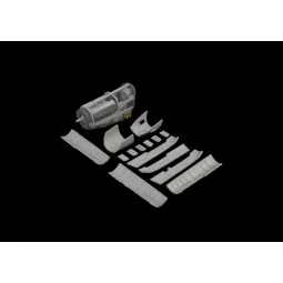 P-51B/C 75gal drop tank early PRINT, 1/48 - Eduard Accessories 6481005