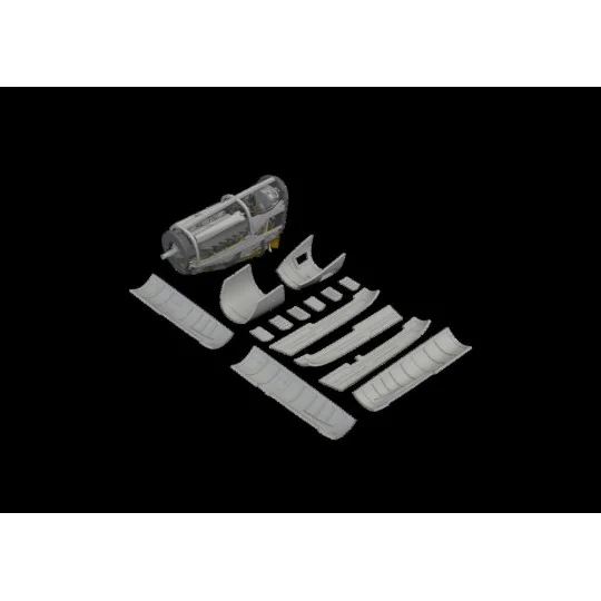 P-51B/C 75gal drop tank early PRINT, 1/48 - Eduard Accessories 6481005