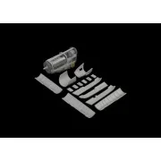 P-51B/C 75gal drop tank early PRINT, 1/48 - Eduard Accessories 6481005