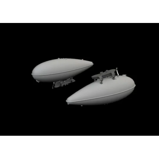 P-51B/C 75gal drop tank early PRINT, 1/48 - Eduard Accessories 6481005