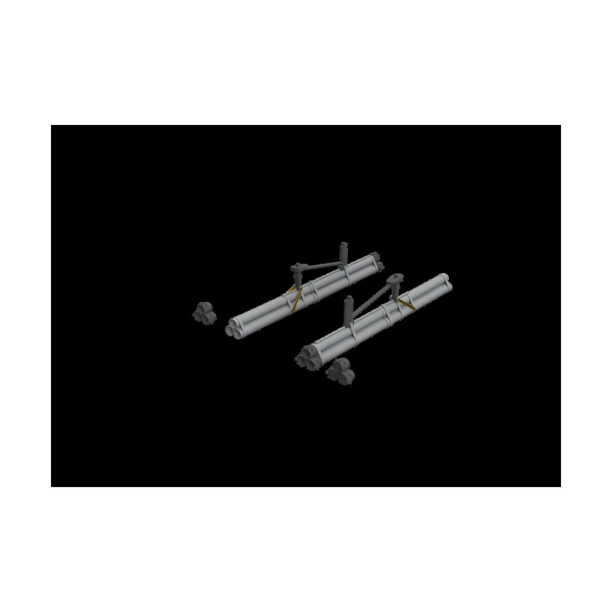 P-51B/C bazooka rocket launcher EDUARD, 1/48 - Eduard Accessories 6...