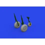 B-26B wheels, 1/48 - Eduard Accessories 6481011