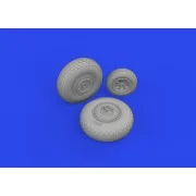 B-26B wheels 1/48 - Eduard Accessories 6481011