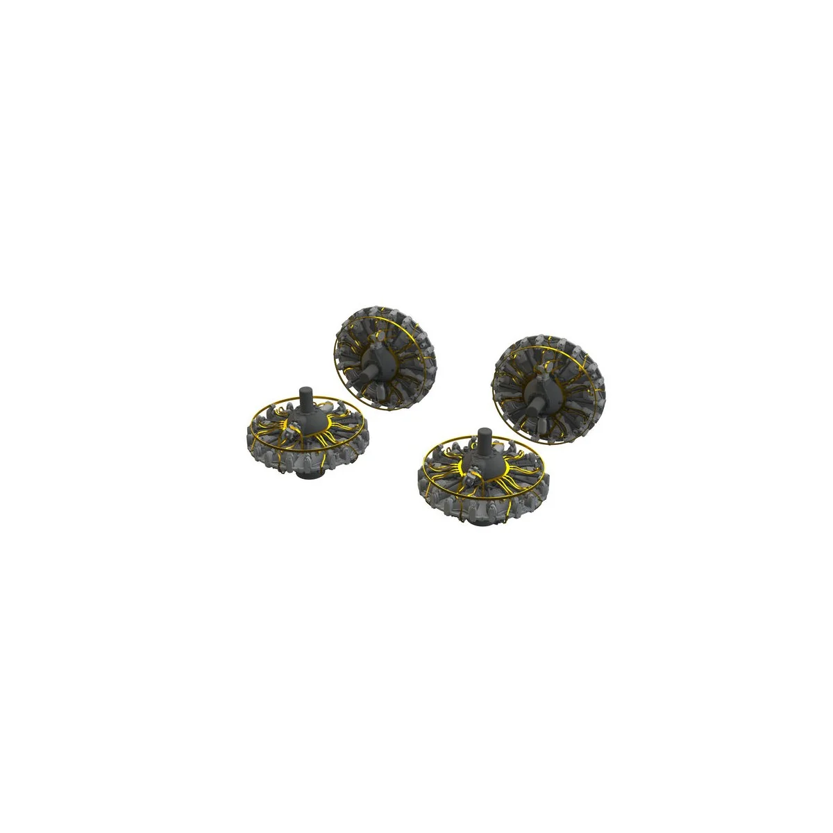 B-17F engines 1/48 - Eduard Accessories 6481021