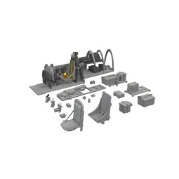 P-51B Birdcage canopy cockpit PRINT EDUARD - Eduard Accessories 648...