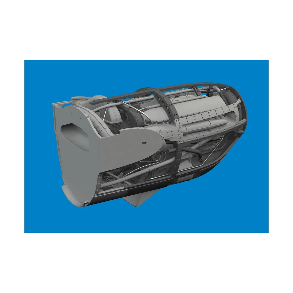 P-38F/G left engine PRINT, 1/48 - Eduard Accessories 6481036