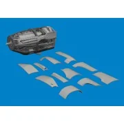 P-38F/G left engine PRINT - Eduard Accessories 6481036