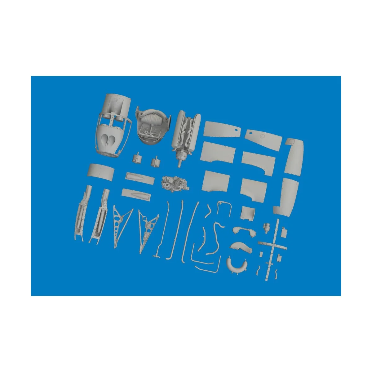 P-38F/G right engine PRINT TAMIYA, 1/48 - Eduard Accessories 6481037