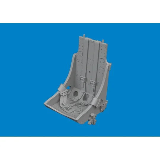 P-51B/C seat w/ integral belts Type 1 PRINT - Eduard Accessories 64...