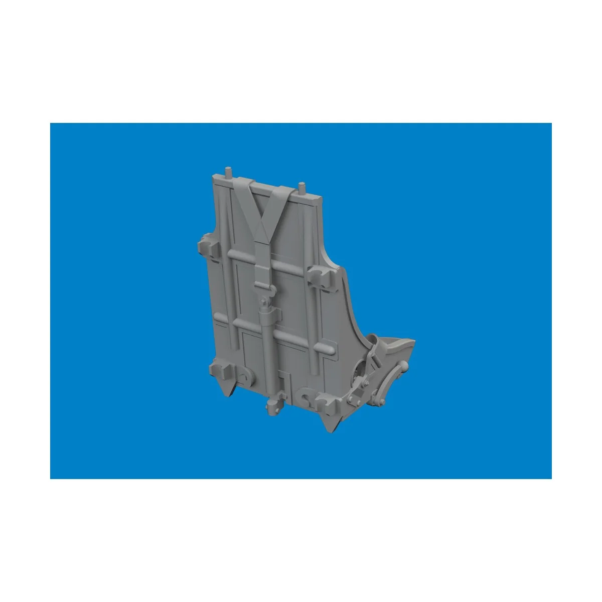 P-51B/C seat w/ integral belts Type 1 PRINT - Eduard Accessories 64...