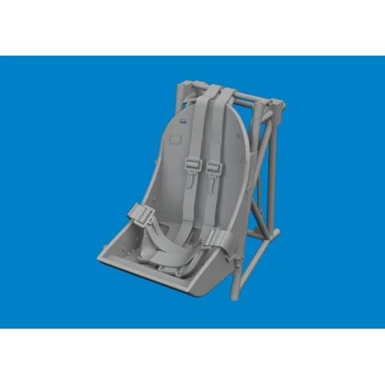 F4U-2 seat w/ integral belts PRINT, 1/48 - Eduard Accessories 6481048