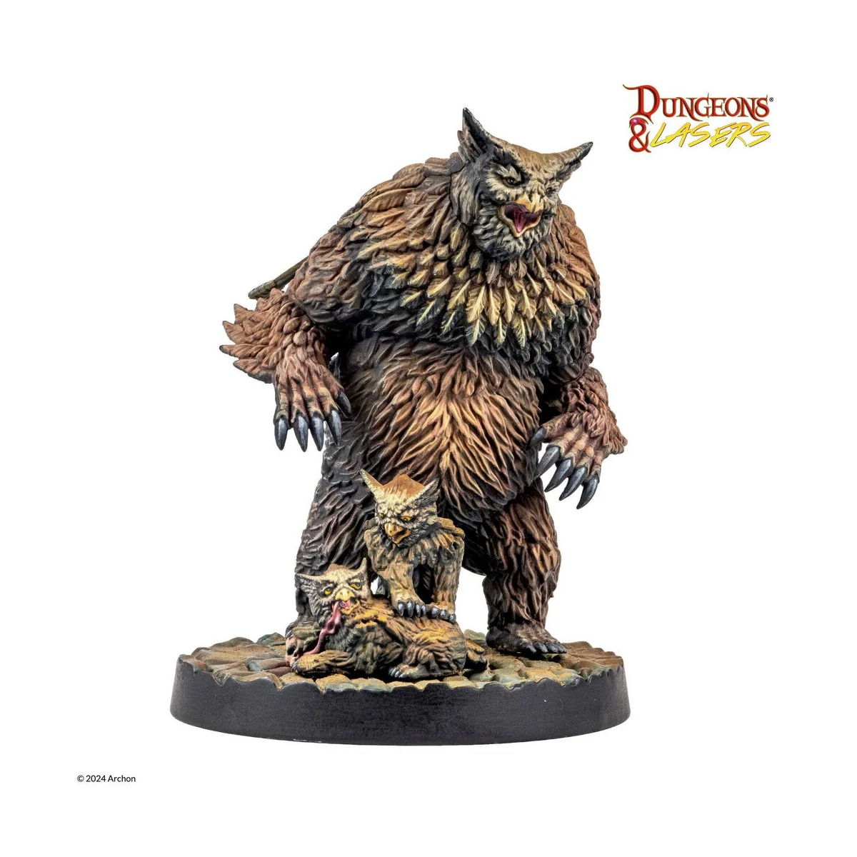 Dungeons & Lasers Miniatures: OWLBEAR FAMILY - Archon Studio DNL0094