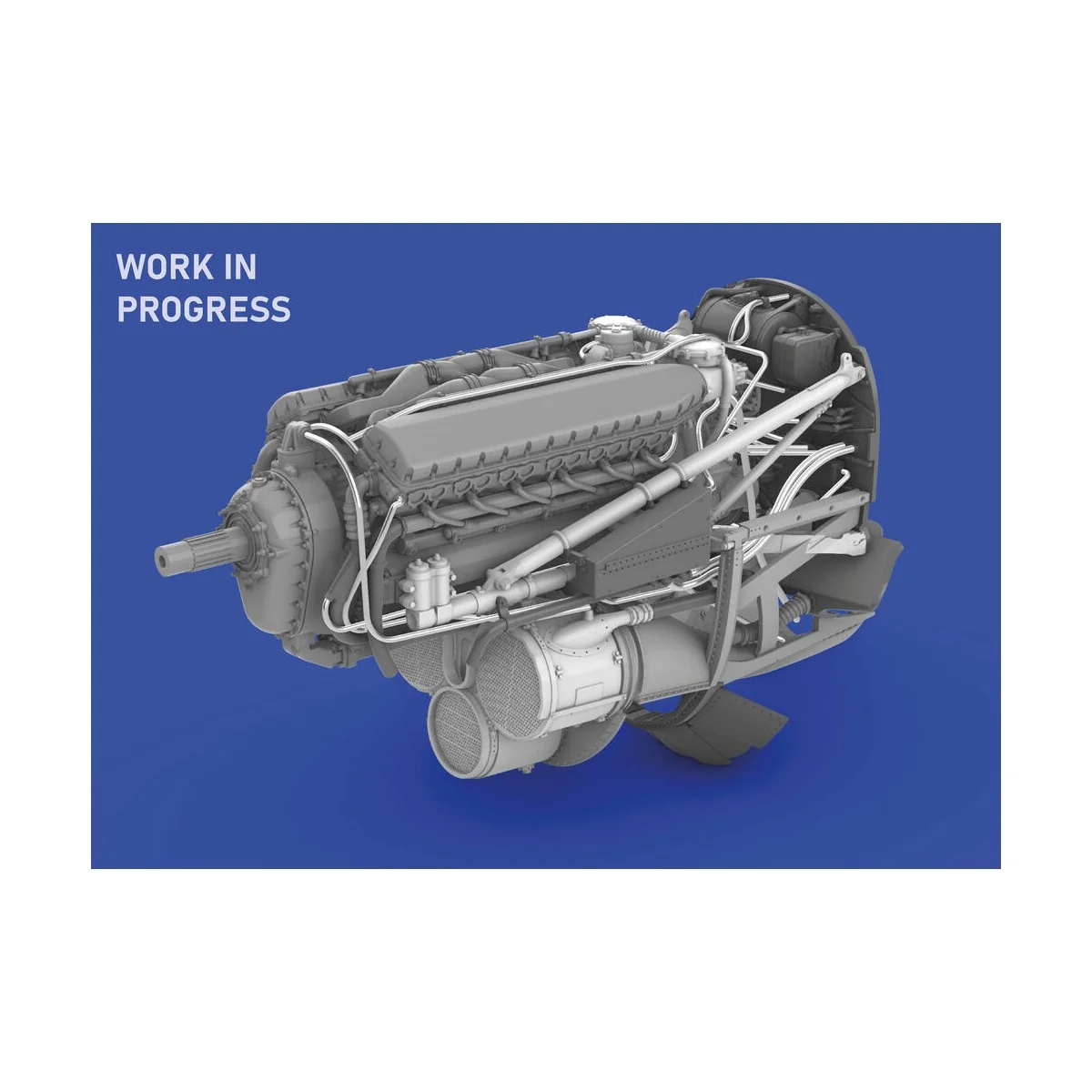 P-40E engine PRINT EDUARD, 1/48 - Eduard Accessories 6481069