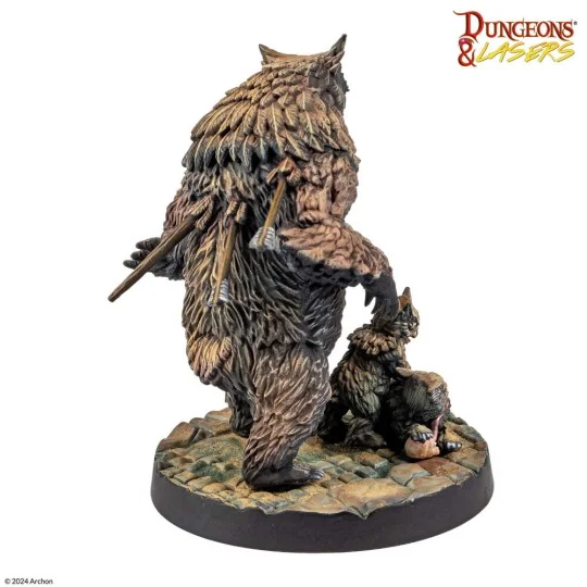Dungeons & Lasers Miniatures: OWLBEAR FAMILY - Archon Studio DNL0094