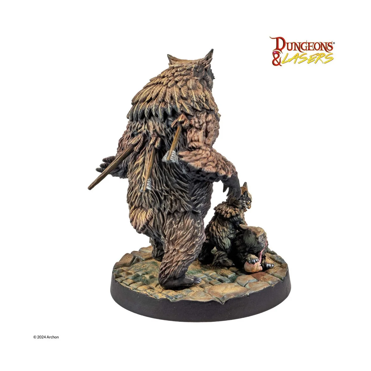 Dungeons & Lasers Miniatures: OWLBEAR FAMILY - Archon Studio DNL0094