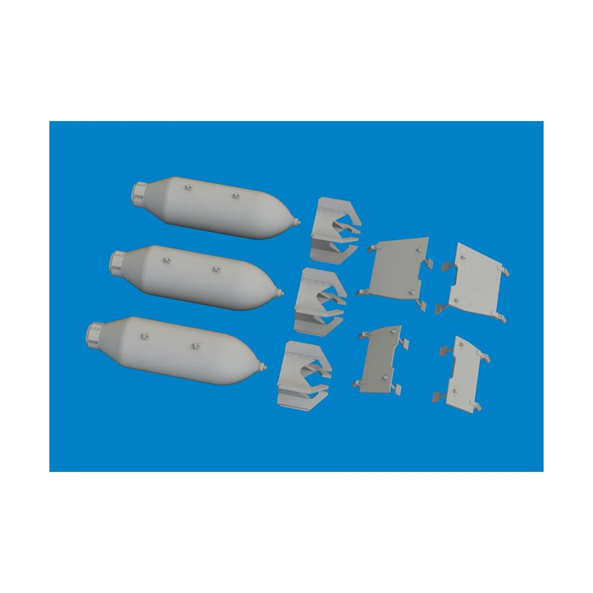 P-40 500lb M64 US bombs EDUARD, 1/48 - Eduard Accessories 6481079