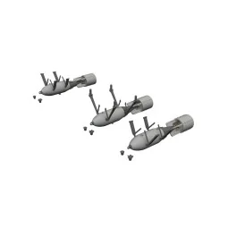 P-40 250lb MC British bombs PRINT EDUARD, 1/48 - Eduard Accessories...