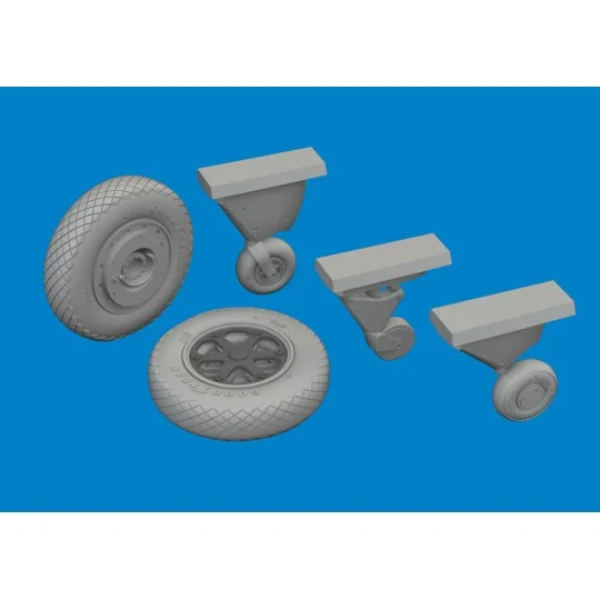 F4F-4 wheels late ACADEMY, 1/48 - Eduard Accessories 6481090