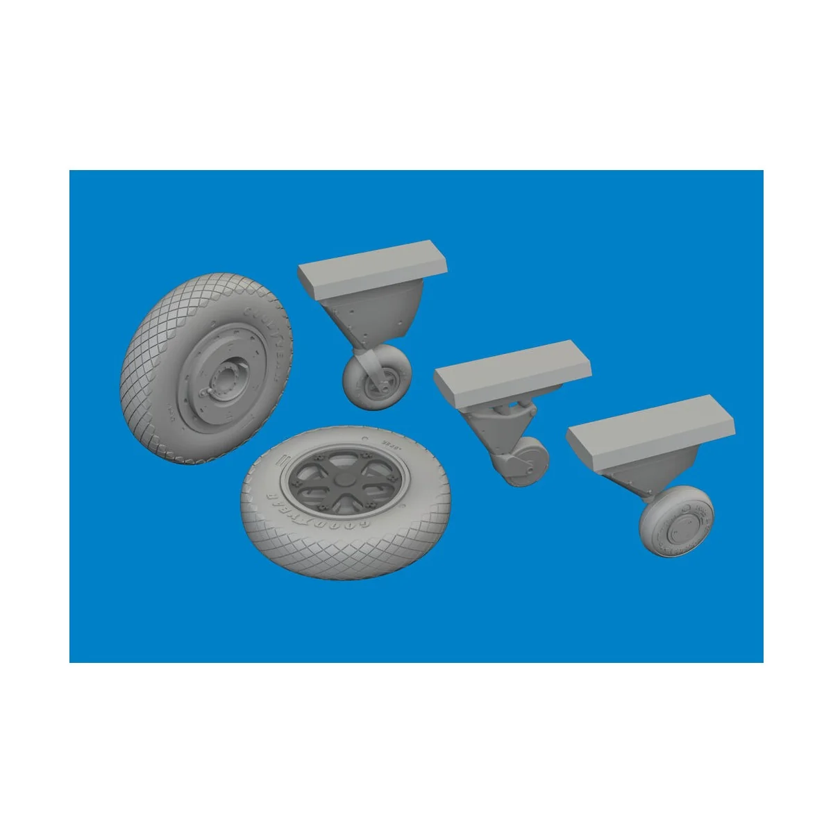 F4F-4 wheels late ACADEMY, 1/48 - Eduard Accessories 6481090