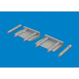 F4F-4 gun barrels PRINT ACADEMY, 1/48 - Eduard Accessories 6481092