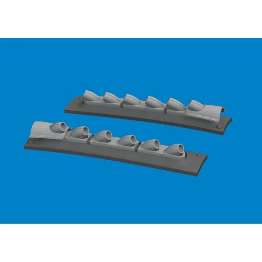 P-40 cold weather exhaust stacks rounded PRINT EDUARD, 1/48 - Eduar... P-40 cold weather exhaust stacks rounded PRINT EDUARD, 1/48 - Eduar...