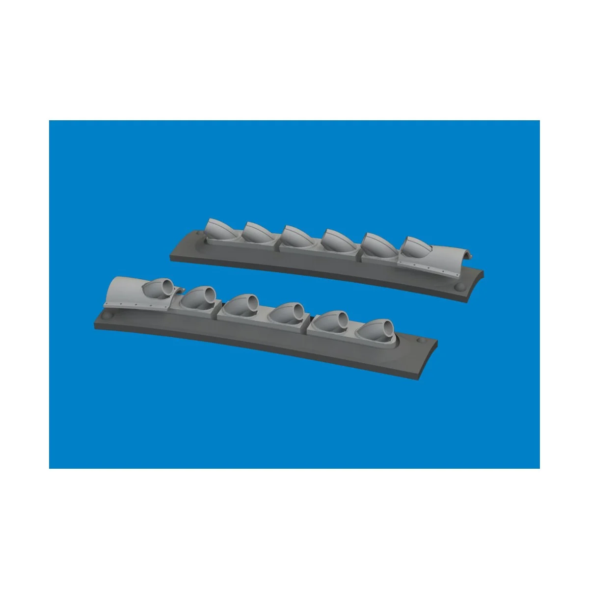 P-40 cold weather exhaust stacks rounded PRINT EDUARD - Eduard Acce...