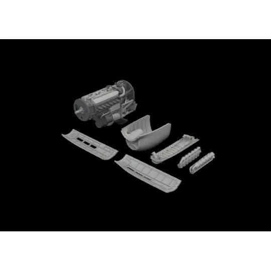 P-40N engine PRINT EDUARD, 1/48 - Eduard Accessories 6481130