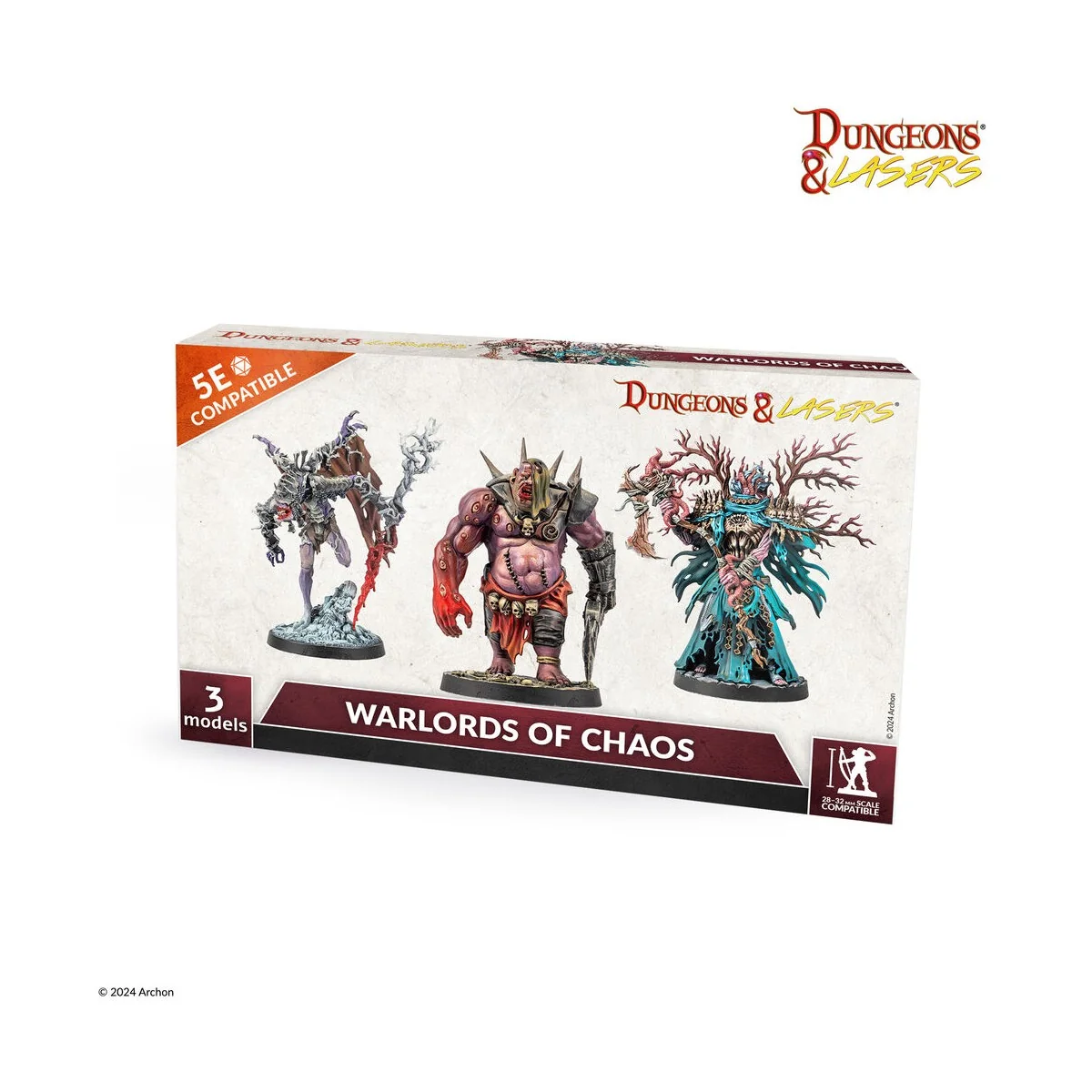 Dungeons & Lasers Miniatures: WARLORDS OF CHAOS - Archon Studio DNL...