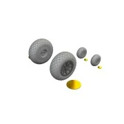 P-40N wheels diamond tread EDUARD, 1/48 - Eduard Accessories 6481134
