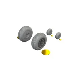 P-40N wheels cross tread EDUARD, 1/48 - Eduard Accessories 6481135