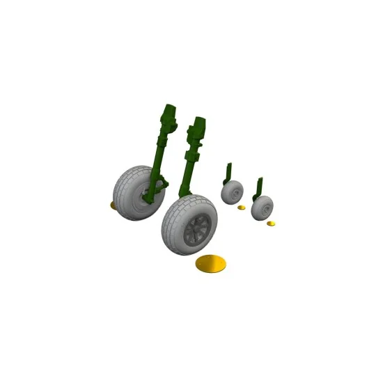 P-40N wheels block tread EDUARD, 1/48 - Eduard Accessories 6481136