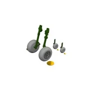 P-40N wheels block tread EDUARD, 1/48 - Eduard Accessories 6481136