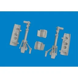 P-40N undercarriage legs PRINT 1/48 for Eduard, 1/48 - Eduard Acces...