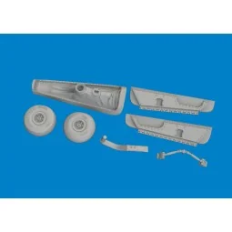 P-40N tail wheel bay PRINT 1/48 for Eduard - Eduard Accessories 648...