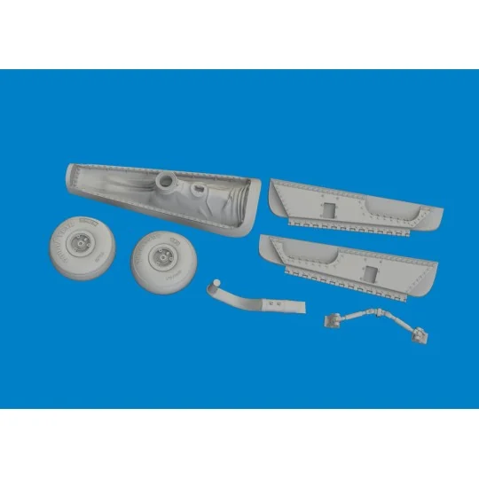 P-40N tail wheel bay PRINT 1/48 for Eduard - Eduard Accessories 648...