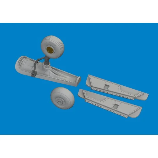 P-40N tail wheel bay PRINT 1/48 for Eduard, 1/48 - Eduard Accessori... P-40N tail wheel bay PRINT 1/48 for Eduard, 1/48 - Eduard Accessori...