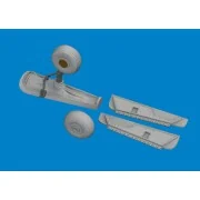 P-40N tail wheel bay PRINT 1/48 for Eduard - Eduard Accessories 648...