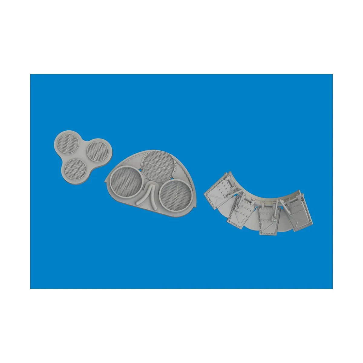 P-40N radiators upgrade set PRINT 1/48 for Eduard, 1/48 - Eduard Ac...