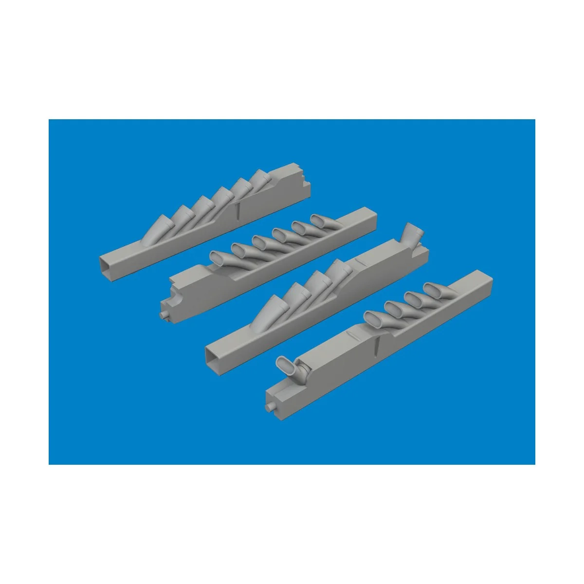 Ju 88A exhaust stacks PRINT 1/48 for Eduard / ICM, 1/48 - Eduard Ac... Ju 88A exhaust stacks PRINT 1/48 for Eduard / ICM, 1/48 - Eduard Ac...