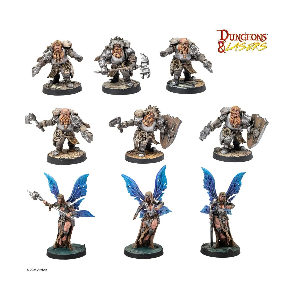 Dungeons & Lasers Miniatures: ARMIES OF DEUSLAIR - Archon Studio DN...