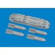 S-199 4xETC 50 rack w/ bombs PRINT for Eduard, 1/48 - Eduard Access...