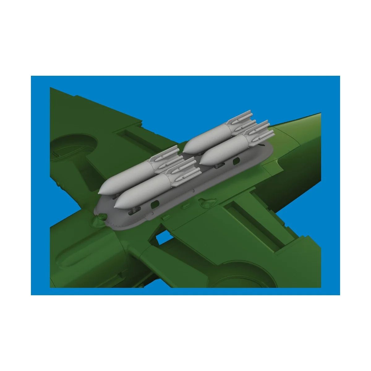 S-199 4xETC 50 rack w/ bombs PRINT for Eduard, 1/48 - Eduard Access...