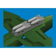 S-199 4xETC 50 rack w/ bombs PRINT for Eduard, 1/48 - Eduard Access...