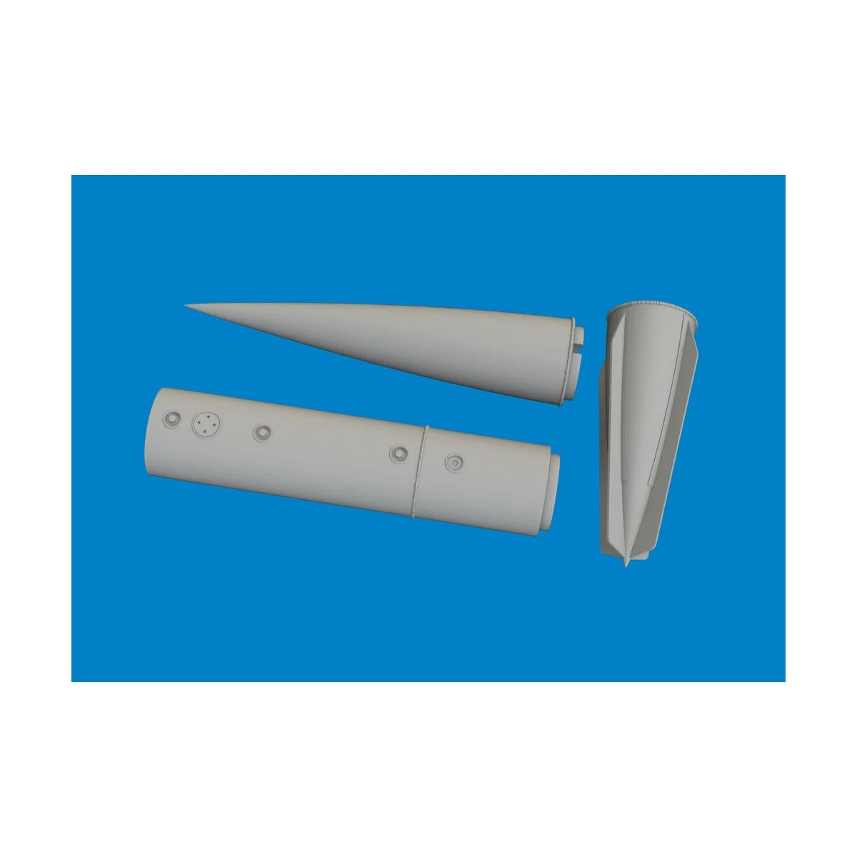 MiG-21F PTB-490 fuel tank PRINT for Eduard - Eduard Accessories 648...