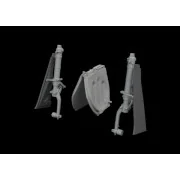 P-51D undercarriage legs PRINT for Eduard - Eduard Accessories 6481161